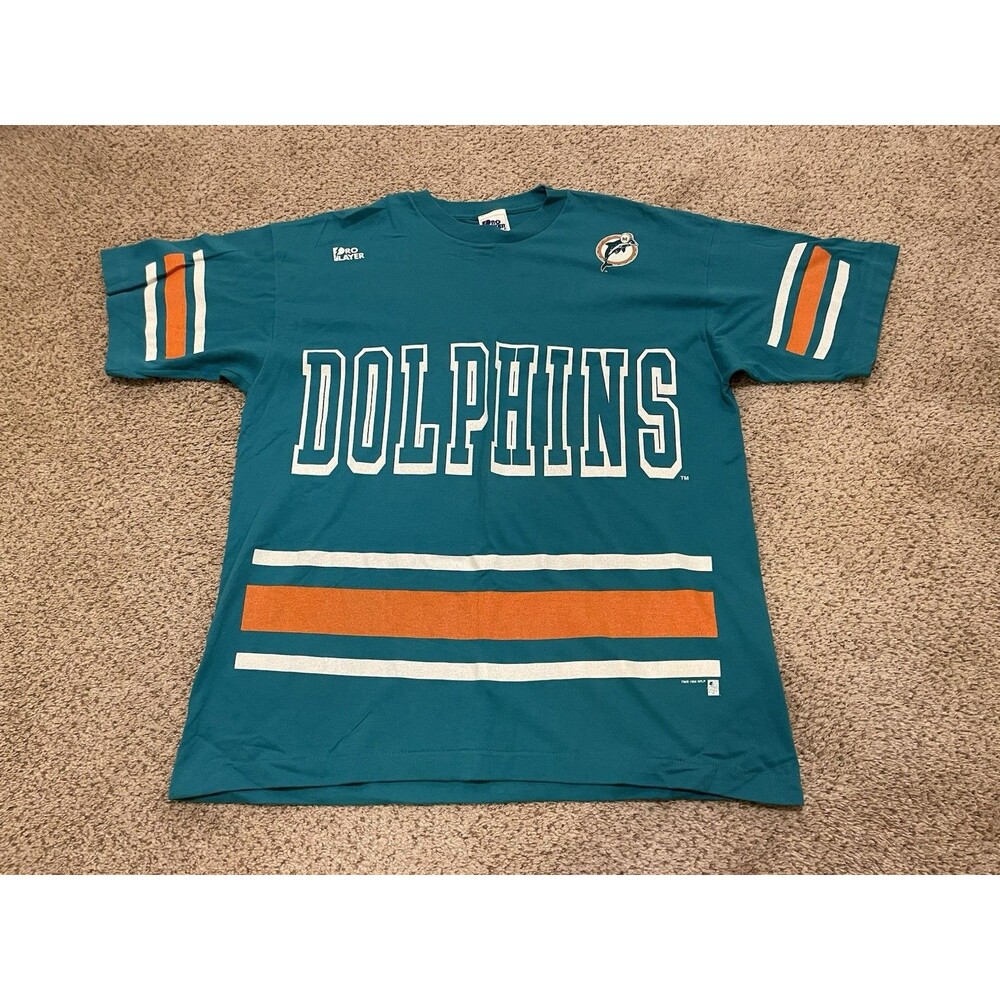 Vintage Dan Marino Miami Dolphin NFL Football T-Shirt Pro Player Size XL